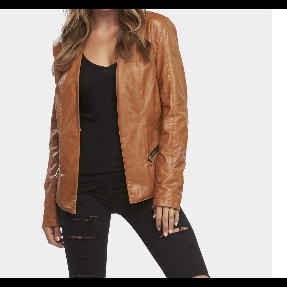 **NWT** XS Tart collections fur leather jacket